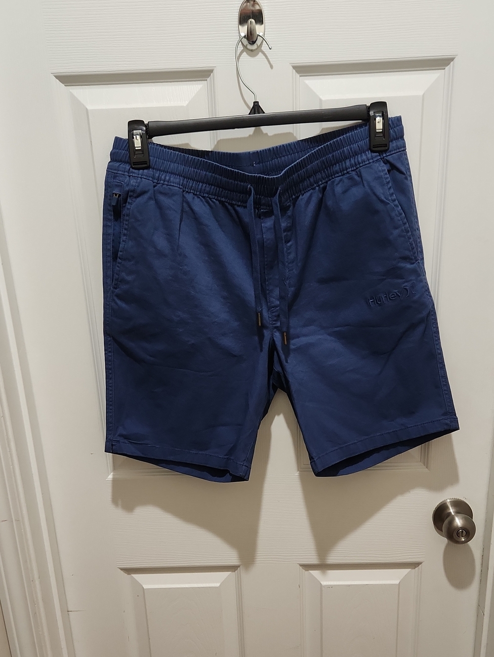 Hurley Navy Blue Elastic Waist Shorts